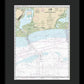 Nautical Chart-11341 Calcasieu Pass-sabine Pass - Framed Print