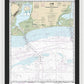 Nautical Chart-11341 Calcasieu Pass-sabine Pass - Framed Print