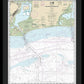 Nautical Chart-11341 Calcasieu Pass-sabine Pass - Framed Print