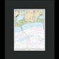 Nautical Chart-11341 Calcasieu Pass-sabine Pass - Framed Print