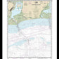 Nautical Chart-11341 Calcasieu Pass-sabine Pass - Framed Print