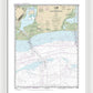 Nautical Chart-11341 Calcasieu Pass-sabine Pass - Framed Print