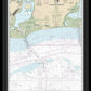 Nautical Chart-11341 Calcasieu Pass-sabine Pass - Framed Print