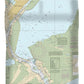 Nautical Chart-11342 Sabine Pass-lake - Duvet Cover