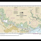 Nautical Chart-11343 Sabine-neches Rivers - Framed Print