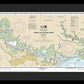 Nautical Chart-11343 Sabine-neches Rivers - Framed Print