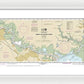 Nautical Chart-11343 Sabine-neches Rivers - Framed Print