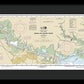 Nautical Chart-11343 Sabine-neches Rivers - Framed Print