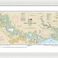 Nautical Chart-11343 Sabine-neches Rivers - Framed Print