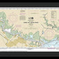 Nautical Chart-11343 Sabine-neches Rivers - Framed Print