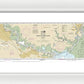 Nautical Chart-11343 Sabine-neches Rivers - Framed Print