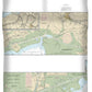Nautical Chart-11350 Intracoastal Waterway Wax Lake Outlet-forked Island Including Bayou Teche, Vermilion River,-freshwater Bayou - Duvet Cover