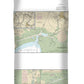 Nautical Chart-11350 Intracoastal Waterway Wax Lake Outlet-forked Island Including Bayou Teche, Vermilion River,-freshwater Bayou - Duvet Cover