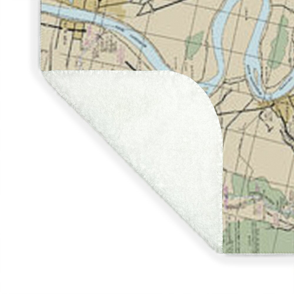 Nautical Chart-11354 Intracoastal Waterway Morgan City-port Allen, Including The Atchafalaya River - Blanket