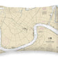 Nautical Chart-11368 New Orleans Harbor Chalmette Slip-southport - Throw Pillow
