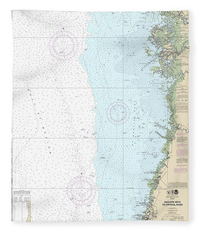 Nautical Chart-11409 Anclote Keys-crystal River - Blanket