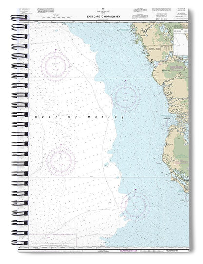Nautical Chart-11431 East Cape-mormon Key - Spiral Notebook