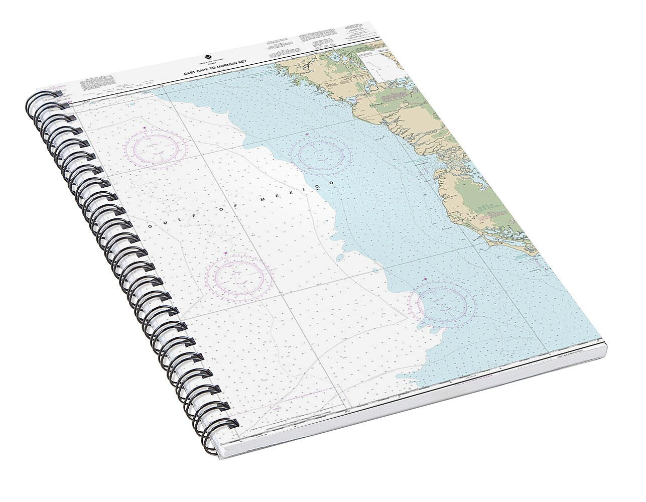 Nautical Chart-11431 East Cape-mormon Key - Spiral Notebook