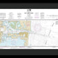 Nautical Chart-11475 Fort Pierce Harbor - Framed Print