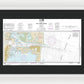 Nautical Chart-11475 Fort Pierce Harbor - Framed Print