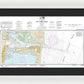 Nautical Chart-11475 Fort Pierce Harbor - Framed Print