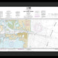 Nautical Chart-11475 Fort Pierce Harbor - Framed Print