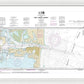 Nautical Chart-11475 Fort Pierce Harbor - Framed Print