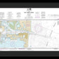Nautical Chart-11475 Fort Pierce Harbor - Framed Print