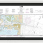 Nautical Chart-11475 Fort Pierce Harbor - Framed Print