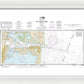 Nautical Chart-11475 Fort Pierce Harbor - Framed Print