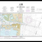 Nautical Chart-11475 Fort Pierce Harbor - Framed Print
