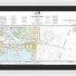 Nautical Chart-11475 Fort Pierce Harbor - Framed Print