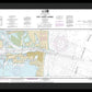 Nautical Chart-11475 Fort Pierce Harbor - Framed Print