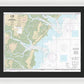 Nautical Chart-11511 Ossabaw-st Catherines Sounds - Framed Print