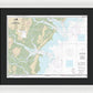 Nautical Chart-11511 Ossabaw-st Catherines Sounds - Framed Print