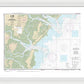Nautical Chart-11511 Ossabaw-st Catherines Sounds - Framed Print