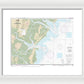 Nautical Chart-11511 Ossabaw-st Catherines Sounds - Framed Print