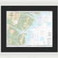 Nautical Chart-11511 Ossabaw-st Catherines Sounds - Framed Print