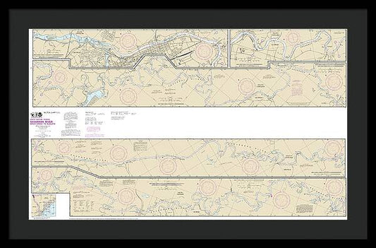Nautical Chart-11515 Savannah River Brier Creek-augusta - Framed Print