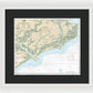 Nautical Chart-11522 Stono-north Edisto Rivers - Framed Print