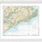 Nautical Chart-11522 Stono-north Edisto Rivers - Framed Print