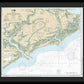 Nautical Chart-11522 Stono-north Edisto Rivers - Framed Print