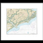 Nautical Chart-11522 Stono-north Edisto Rivers - Framed Print