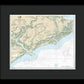 Nautical Chart-11522 Stono-north Edisto Rivers - Framed Print