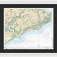 Nautical Chart-11522 Stono-north Edisto Rivers - Framed Print