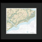 Nautical Chart-11522 Stono-north Edisto Rivers - Framed Print