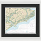 Nautical Chart-11522 Stono-north Edisto Rivers - Framed Print