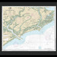 Nautical Chart-11522 Stono-north Edisto Rivers - Framed Print