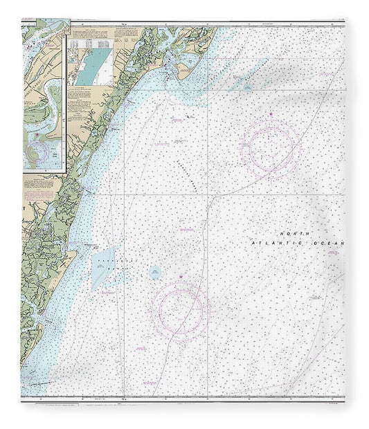 Nautical Chart-12210 Chincoteague Inlet-great Machipongo Inlet, Chincoteague Inlet - Blanket
