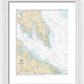 Nautical Chart-12233 Potomac River Chesapeake Bay-piney Point - Framed Print